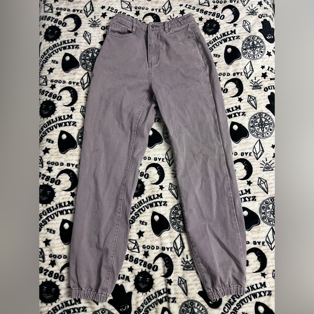 Riot high rise purple mom jeans | Size M